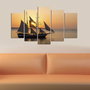 Wallity Pintura Decorativa 5M-27 Multicolor de 5 Piezas en MDF